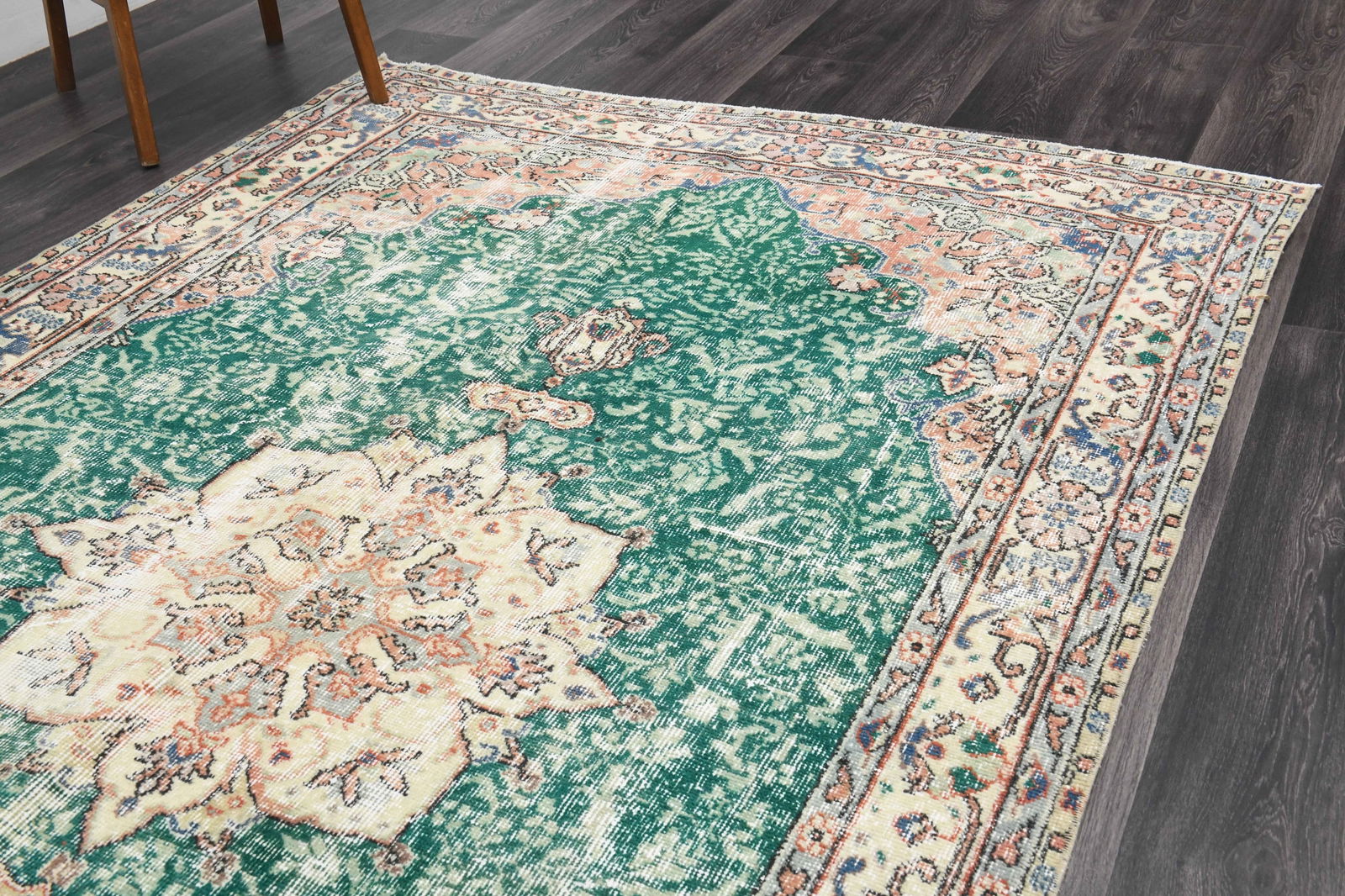 5.9.x9.2 ft, TURKISH Rug, Oushak - 4