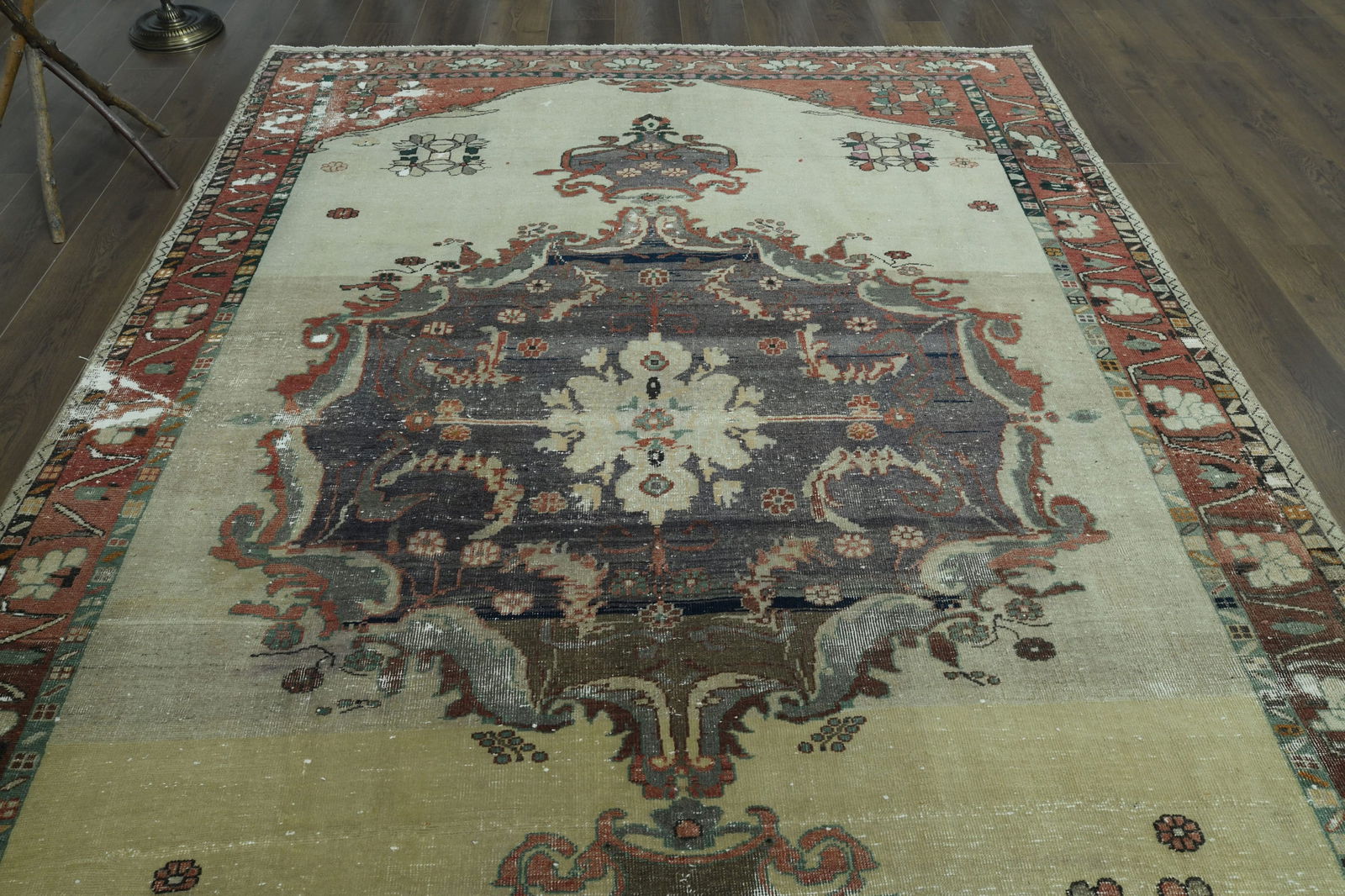 6x10 VINTAGE HANDMADE RUG - 4
