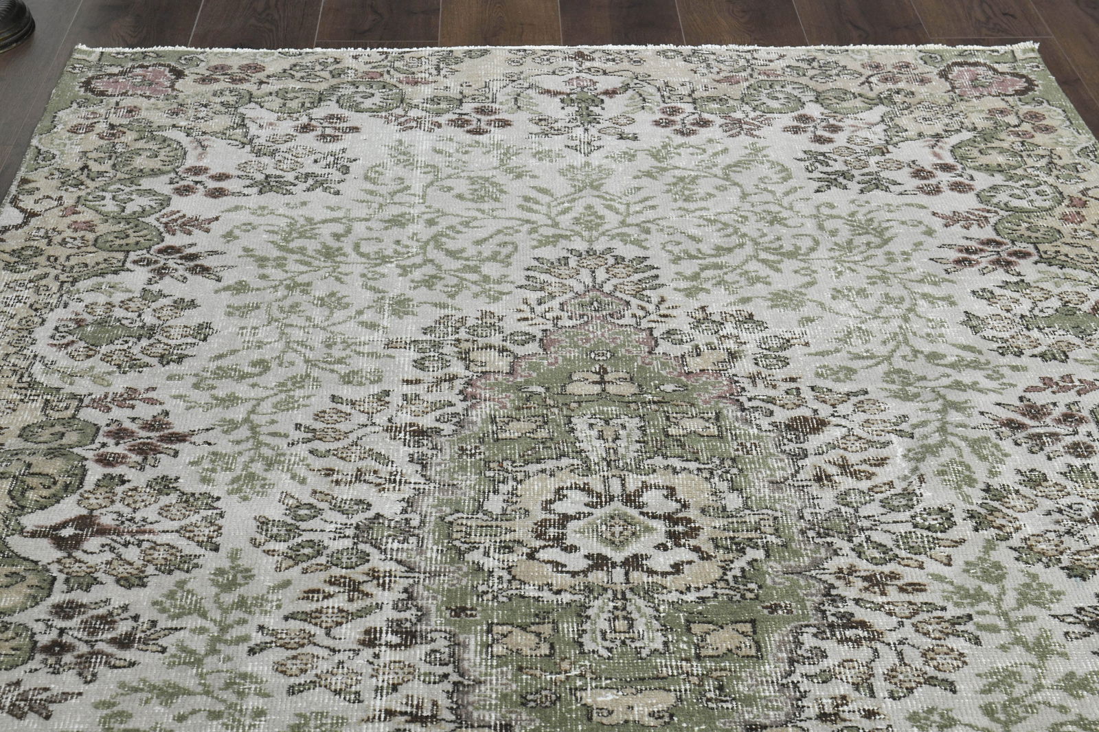 3'7x6'6 ft, ORANGE BEIGE RUG - 4