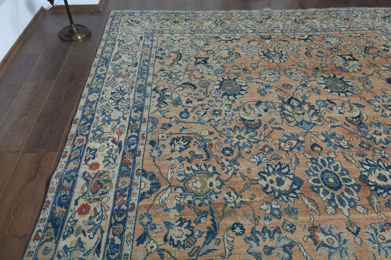 4'9x8'8 ft, ORANGE VINTAGE RUG - 5