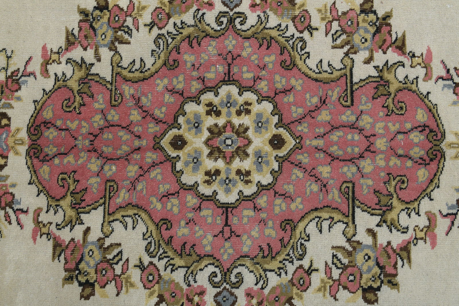 6'8x10 ft, PINK TURKISH RUG, Anatolian - 7