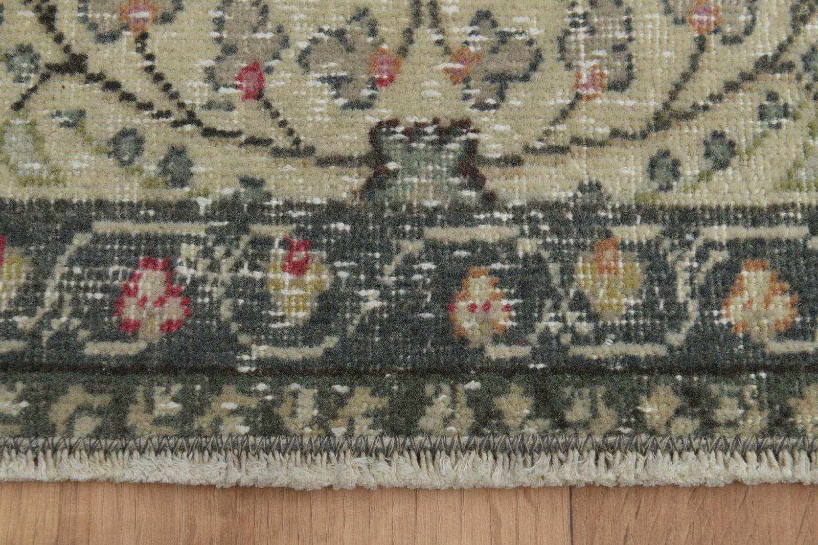 7.1x10.3 ft, BLUE TURKISH RUG - 5