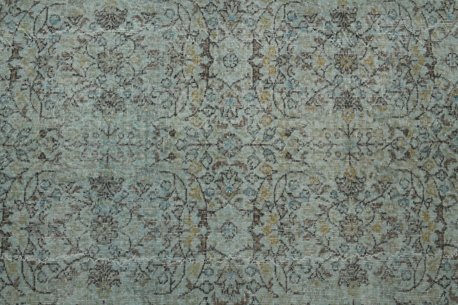 6x8 Orange Green TURKISH Rug - 5