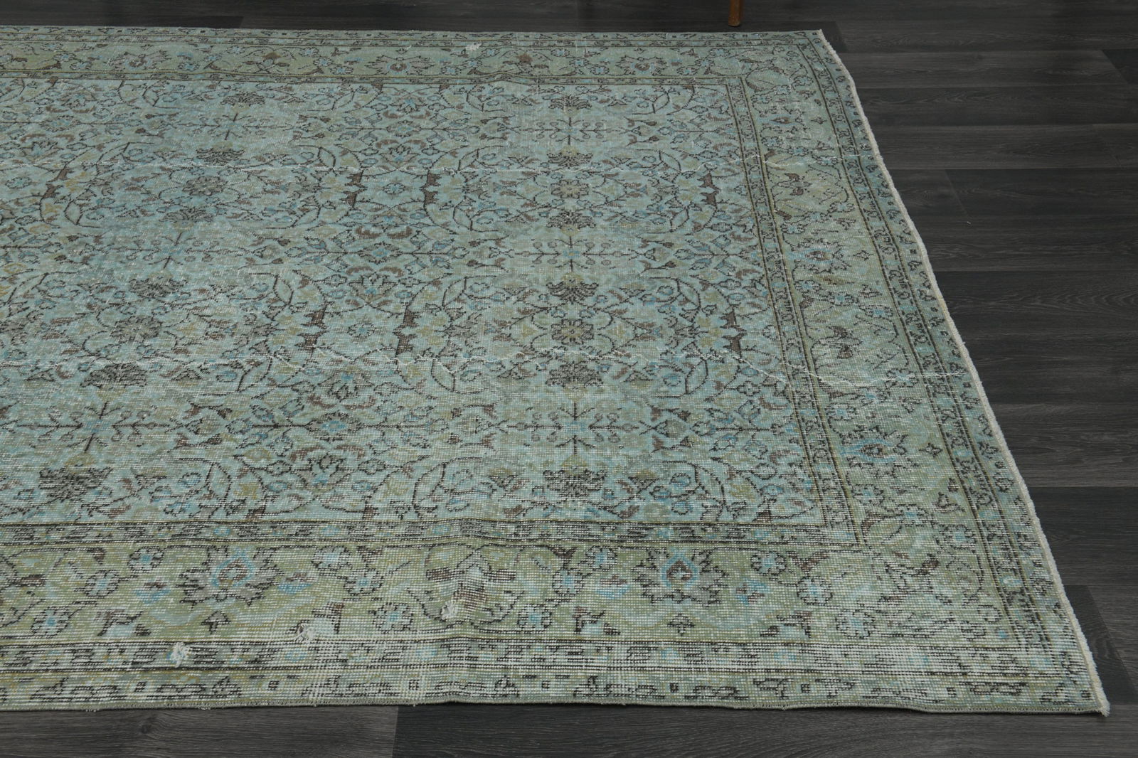 6x8 Orange Green TURKISH Rug - 6