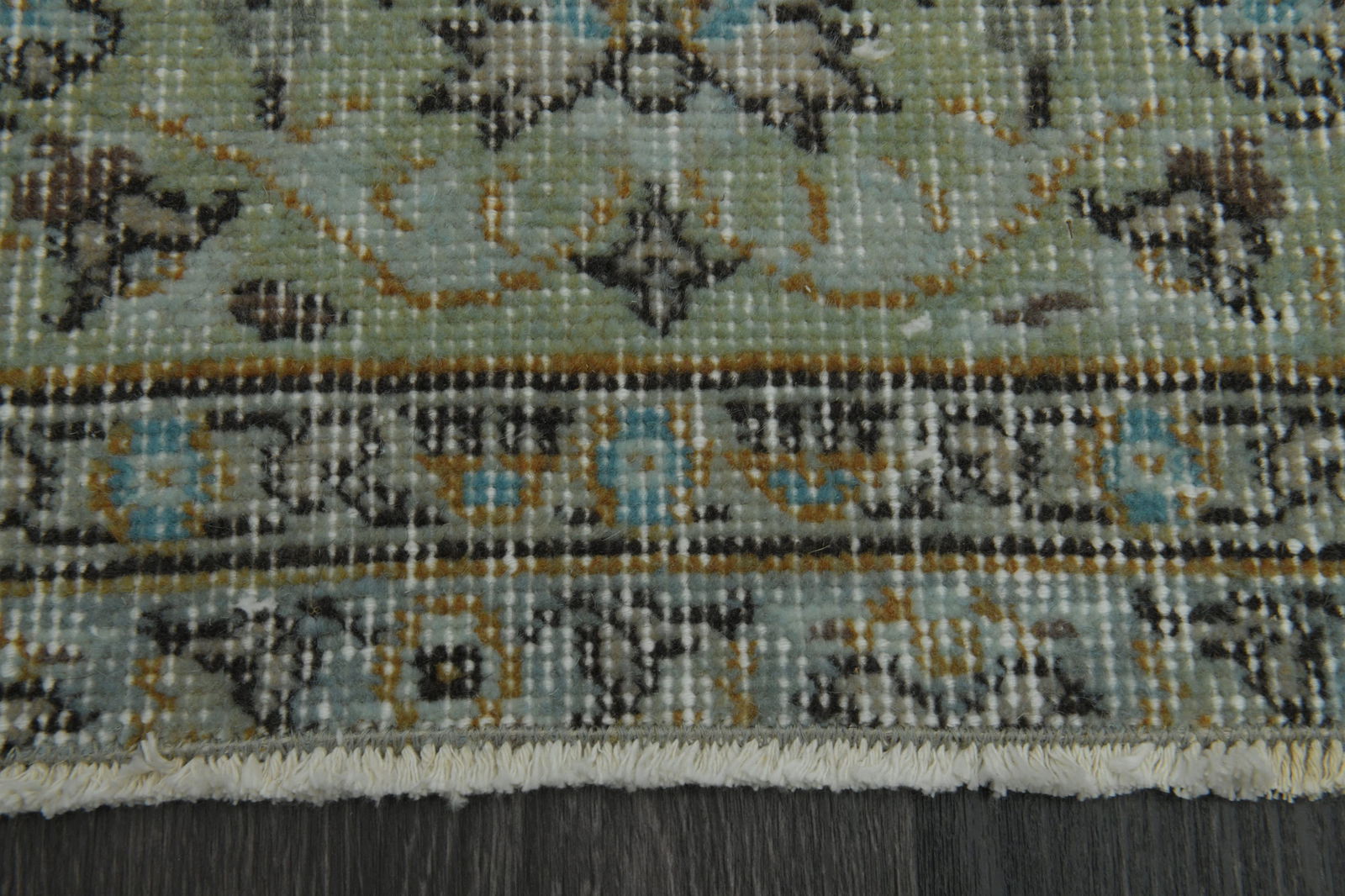 6x8 Orange Green TURKISH Rug - 7