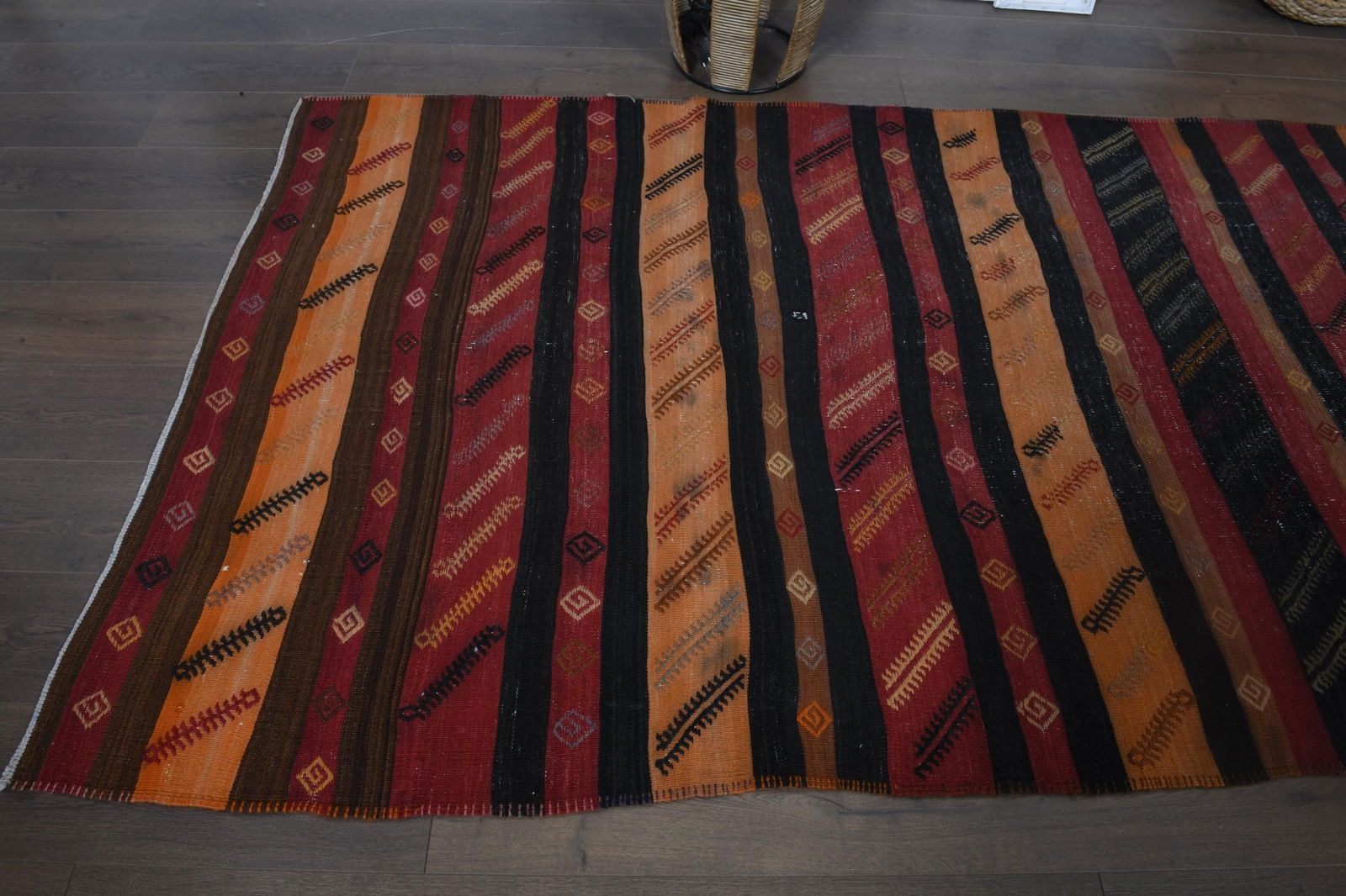 6.6x10 ft, Turkish Rug, VINTAGE - 8