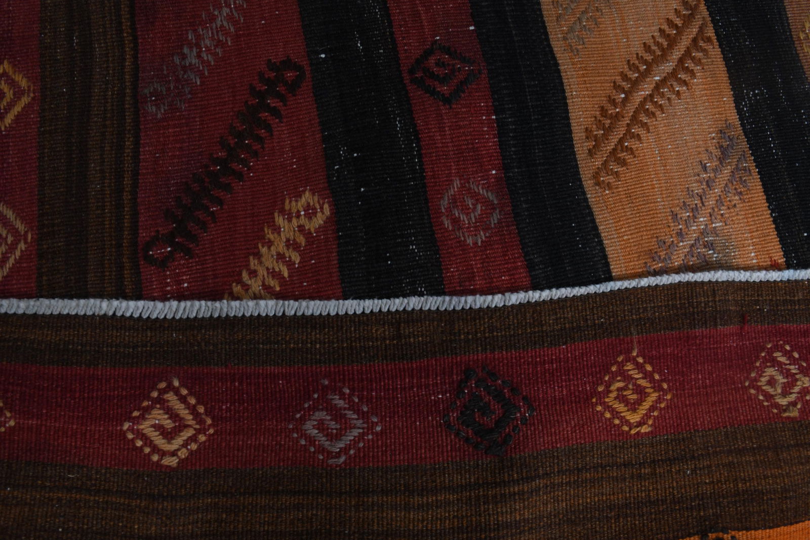 5x14 ft colorful kilim rug, turkish runner - 7