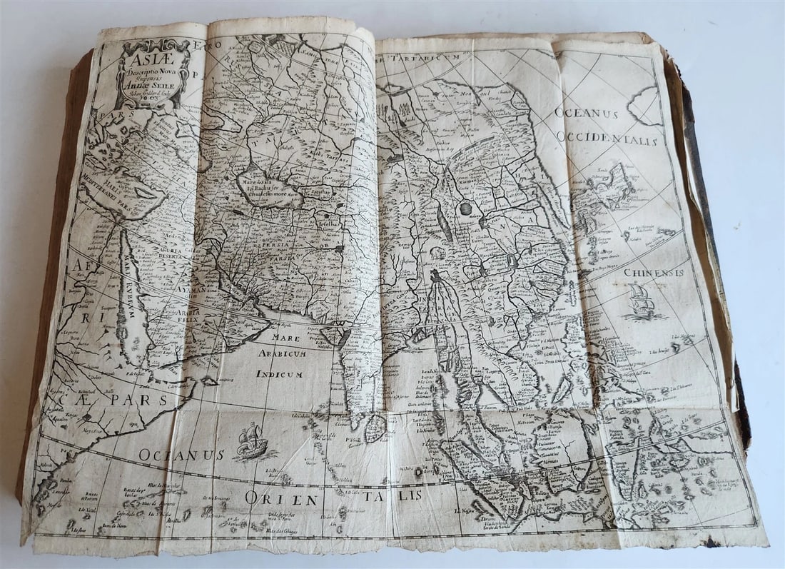 1677 COSMOGRAPHIE by PETER HEYLIN in ENGLISH antique rare ILLUSTRATED w/ MAPS - 6