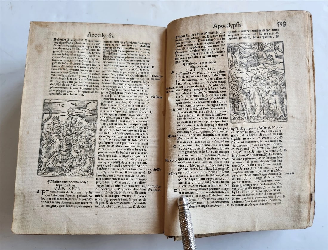 1542 BIBLE in LATIN antique rare BEAUTIFULLY ILLUSTRATED - 13