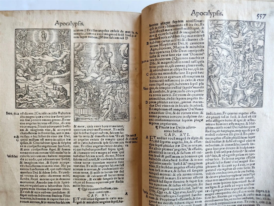 1542 BIBLE in LATIN antique rare BEAUTIFULLY ILLUSTRATED - 14