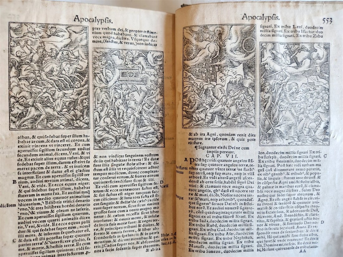1542 BIBLE in LATIN antique rare BEAUTIFULLY ILLUSTRATED - 17