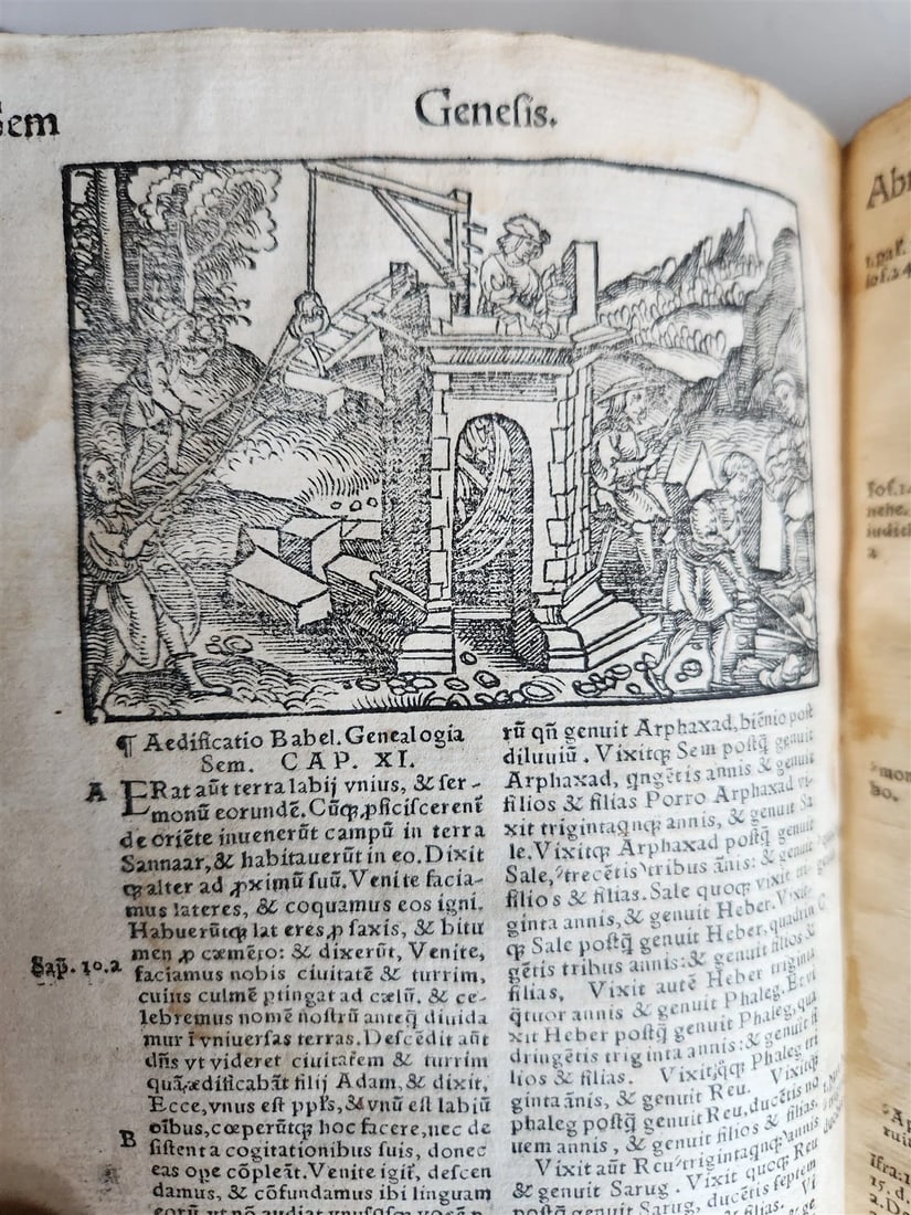 1542 BIBLE in LATIN antique rare BEAUTIFULLY ILLUSTRATED - 7