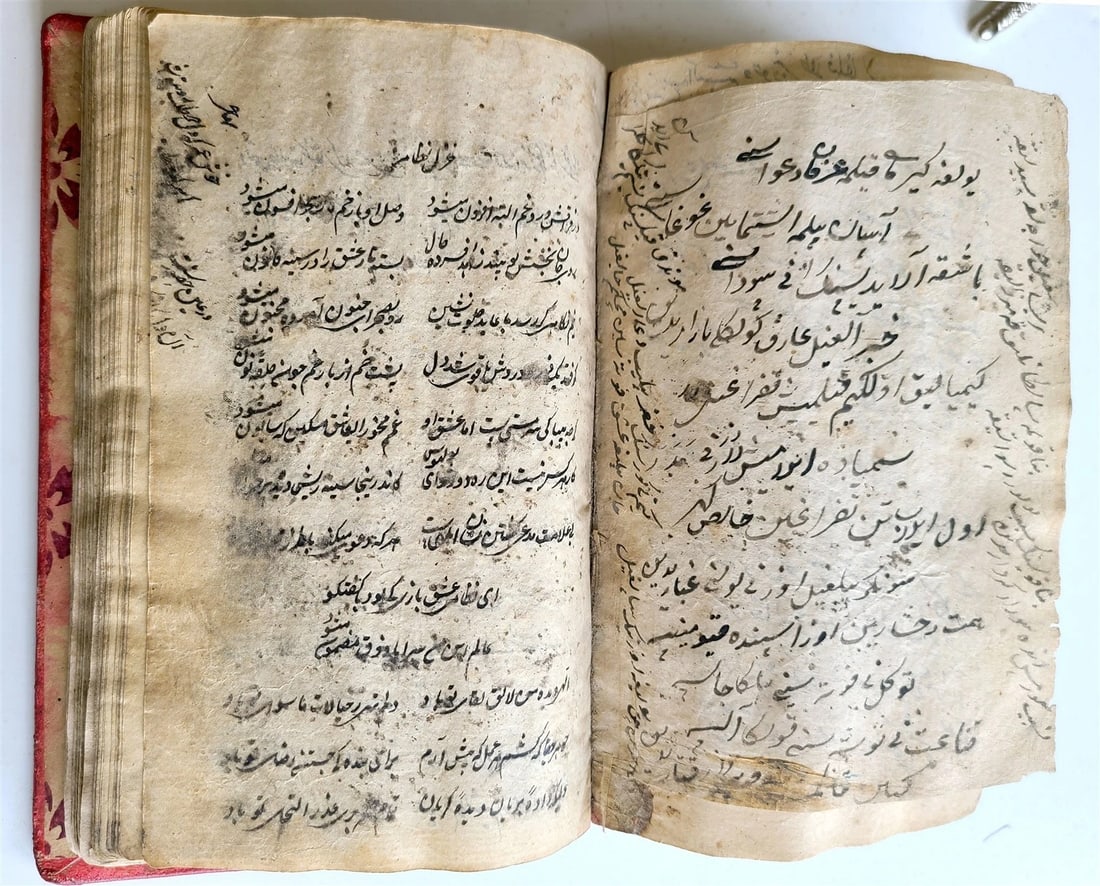 19th century ARABIC MANUSCRIPT ISLAMIC POETRY antique - 4