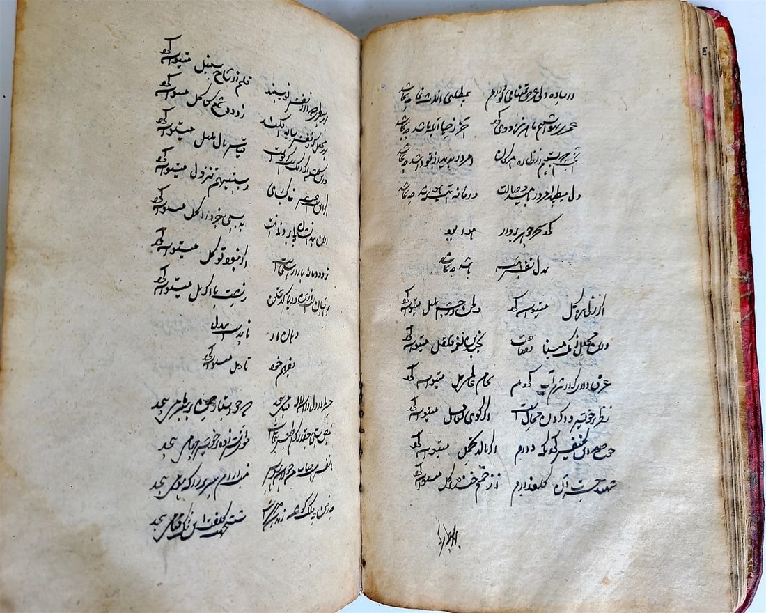 1859 ARABIC MANUSCRIPT antique ISLAMIC POETRY Mirza Abdul-Qadir Bedil IRFAN - 6