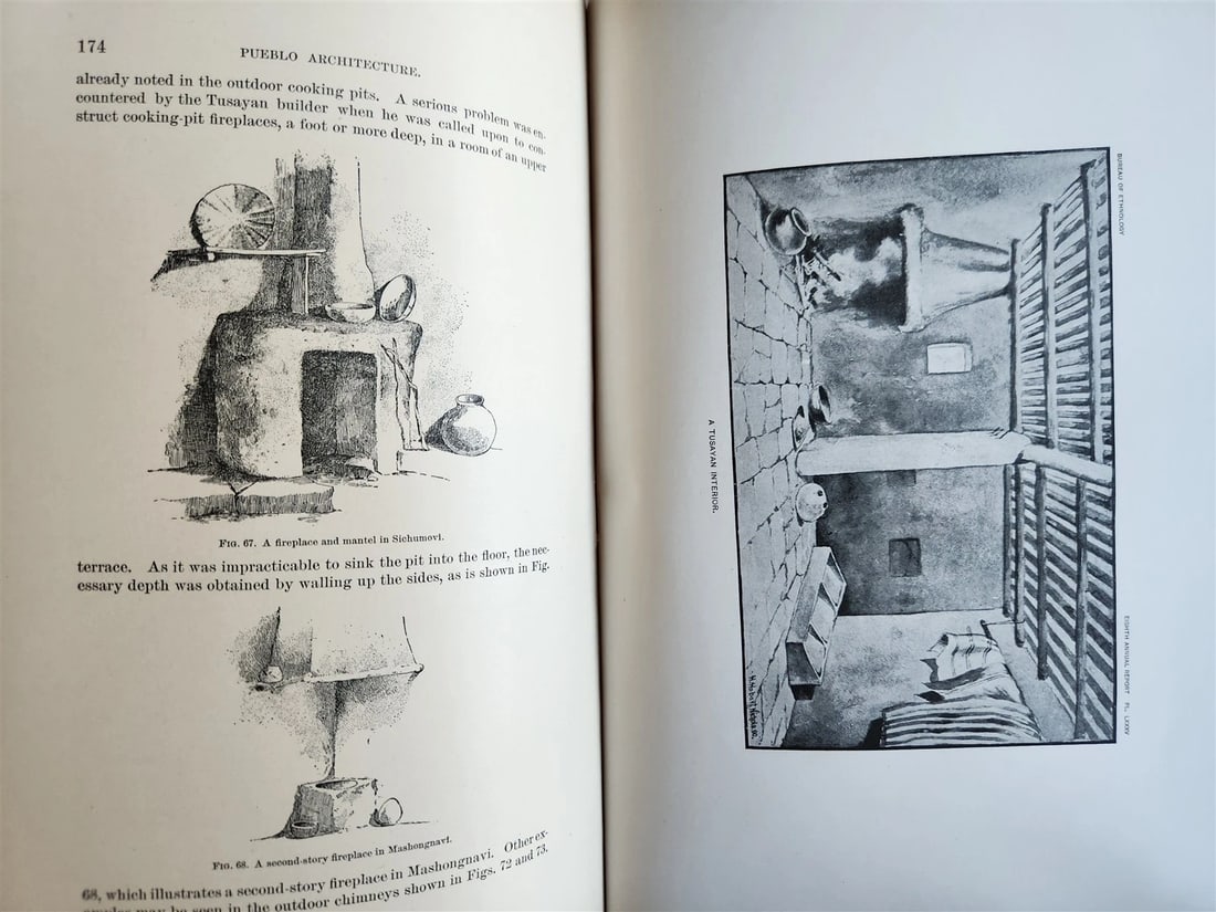 1886-1887 REPORT of AMERICAN BUREAU of ETHNOLOGY by J.POWELL antique ILLUSTRATED - 16