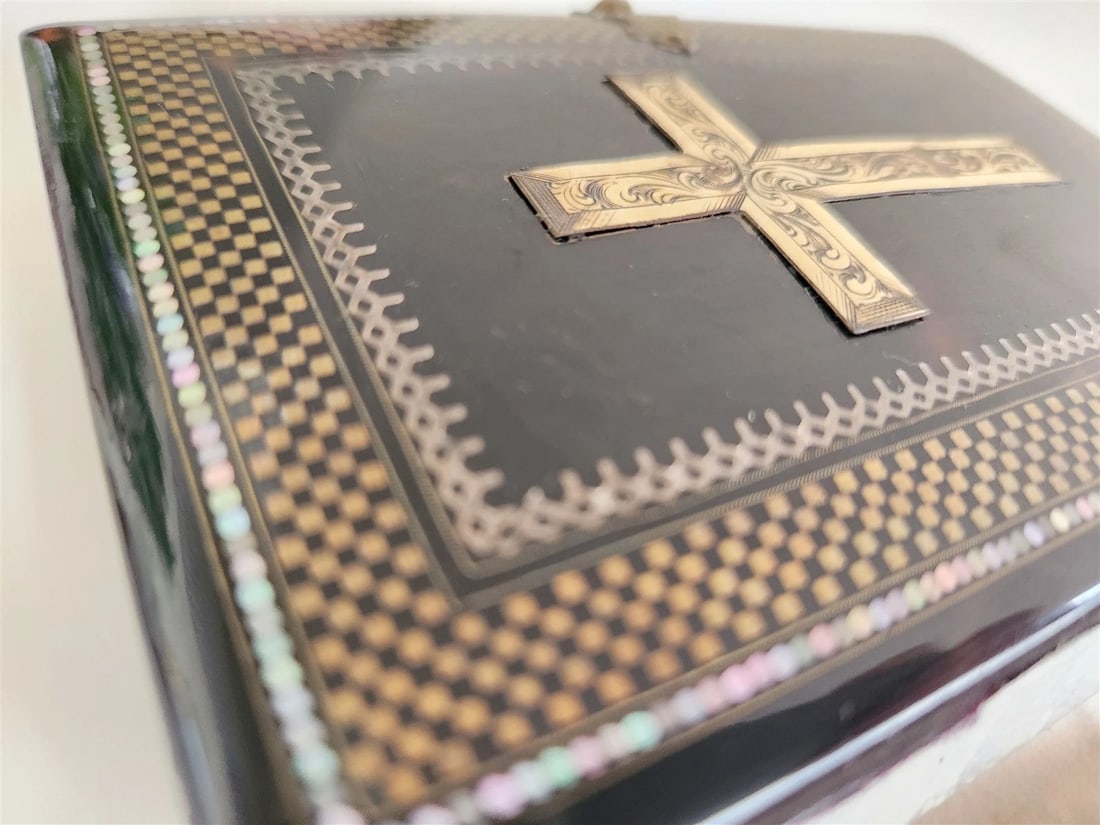 1865 TORTOISESHELL BINDING COMMON PRAYER BOOK & PSALMS in ENGLISH antique - 10