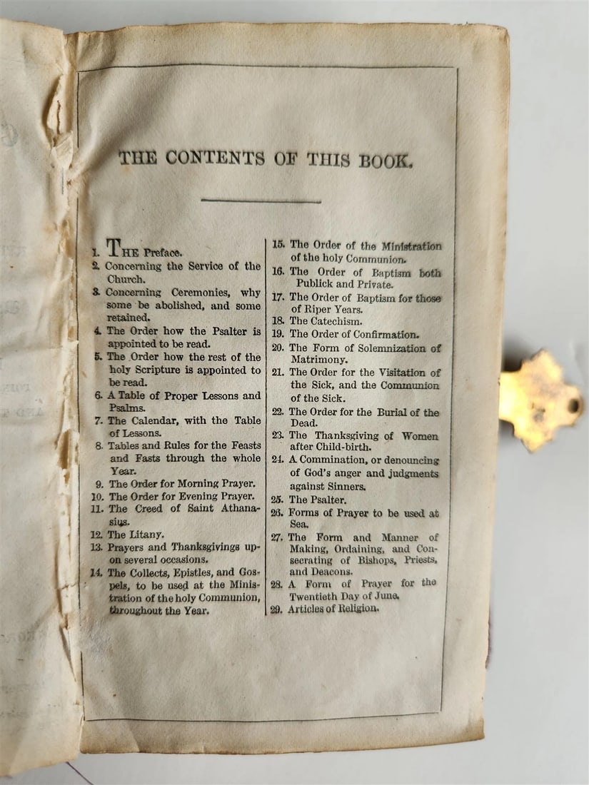 1865 TORTOISESHELL BINDING COMMON PRAYER BOOK & PSALMS in ENGLISH antique - 13
