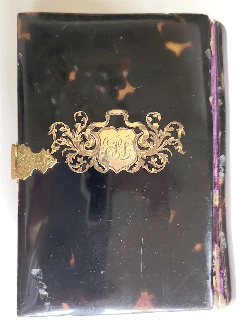 1865 TORTOISESHELL BINDING COMMON PRAYER BOOK & PSALMS in ENGLISH antique - 4