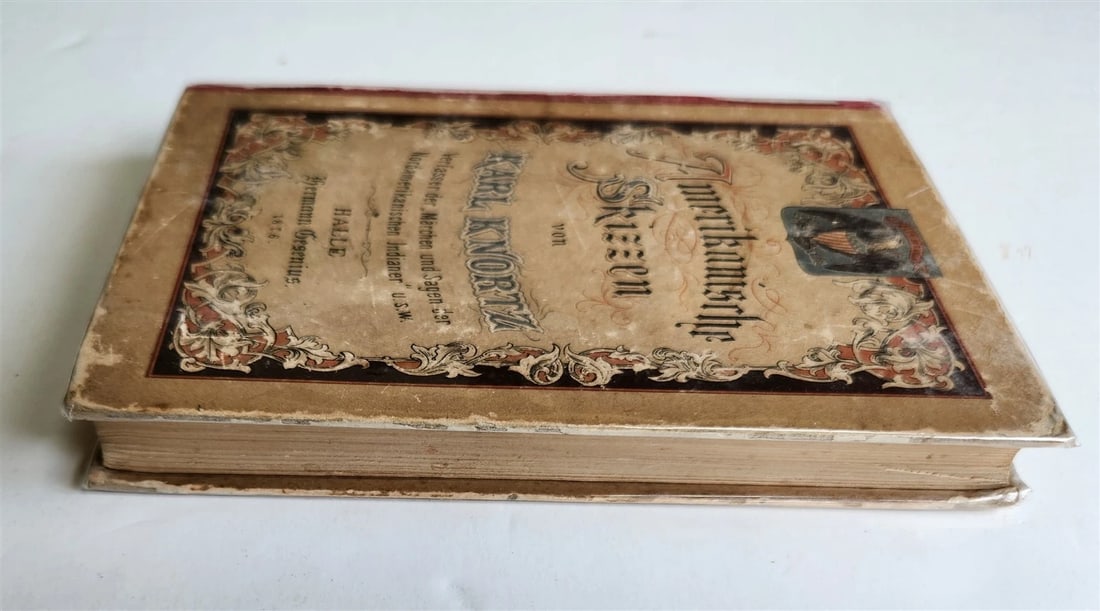 1876 AMERICAN SKETCHES in GERMAN by Karl Knortz AMERIKANISCHE SKIZZEN antique - 6