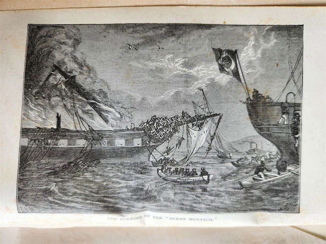 1910 NOTABLE SHIPWRECKS antique ILLUSTRATED - 3