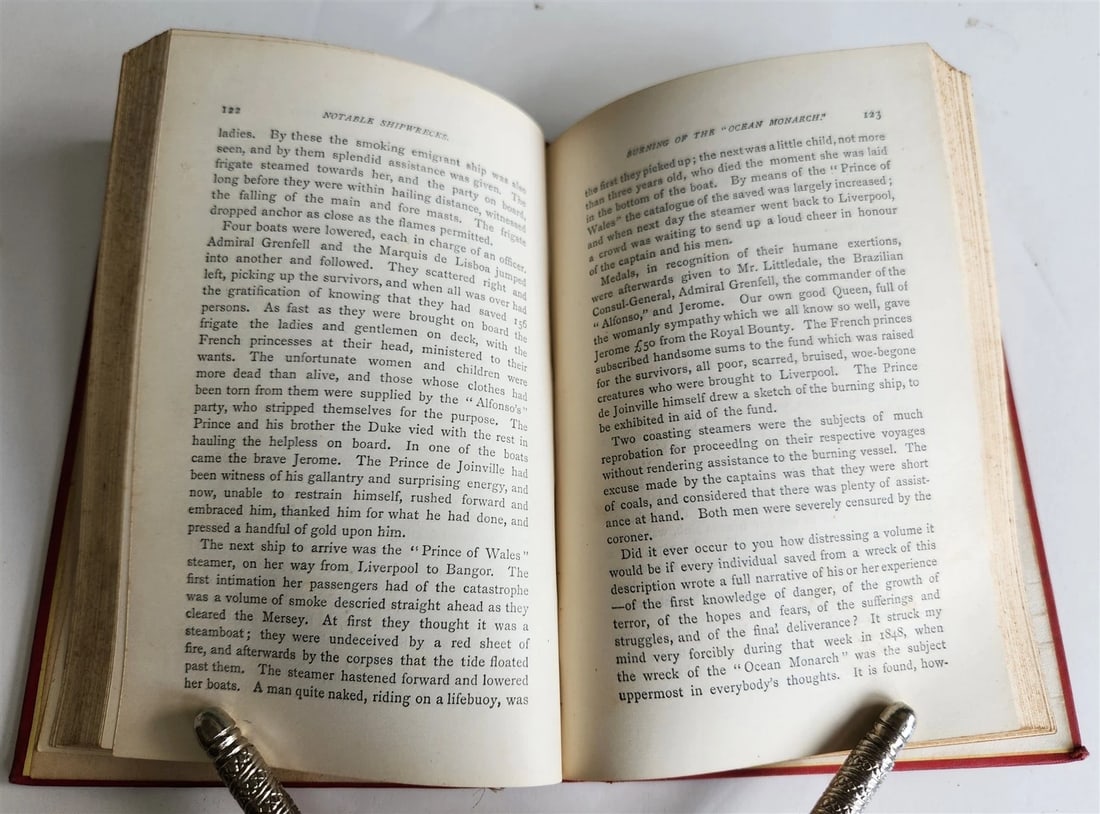 1910 NOTABLE SHIPWRECKS antique ILLUSTRATED - 5