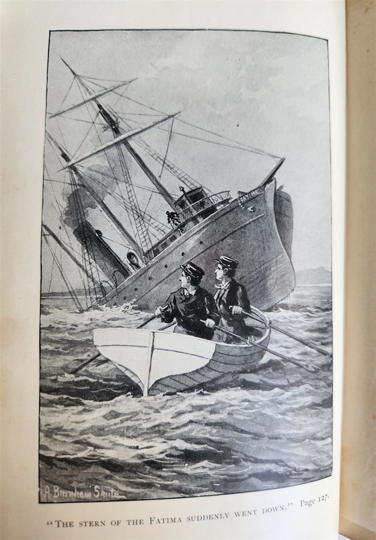 1895 ASIATIC BREEZES or STUDENTS ON THE WING by OLIVER OPTIC antique - 3