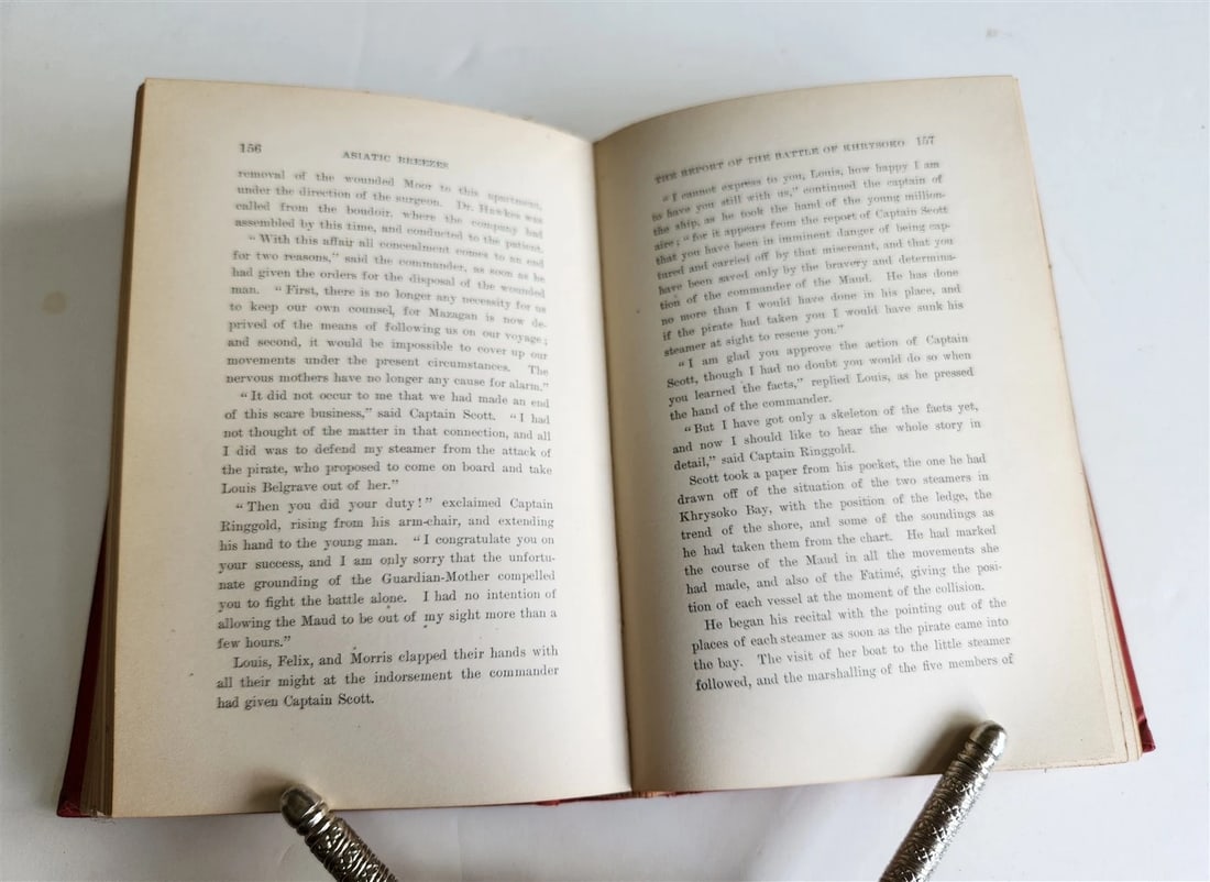 1895 ASIATIC BREEZES or STUDENTS ON THE WING by OLIVER OPTIC antique - 6