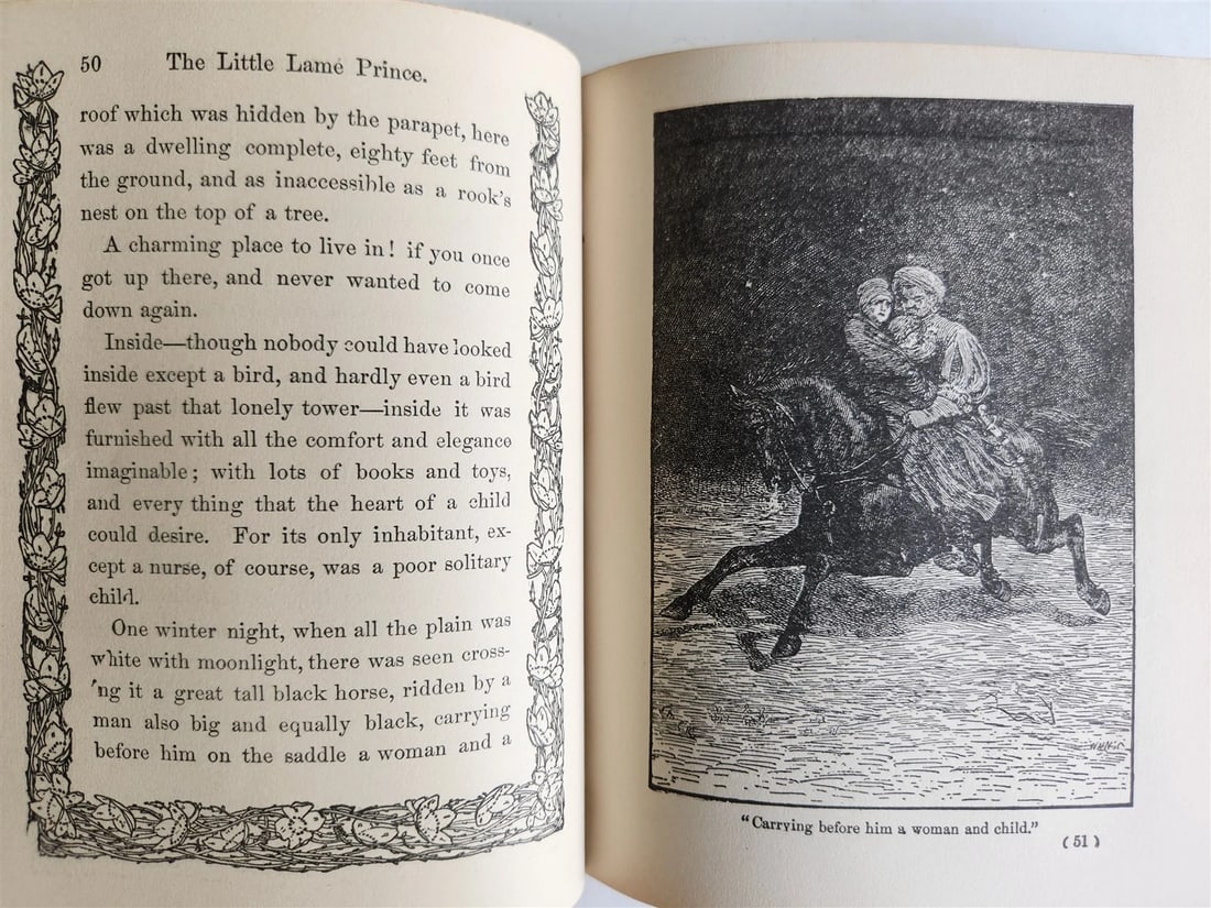 1915 LITTLE LAME PRINCE & his traveling cloak antique ILLUSTRATED CHILDRENS BOOK - 14