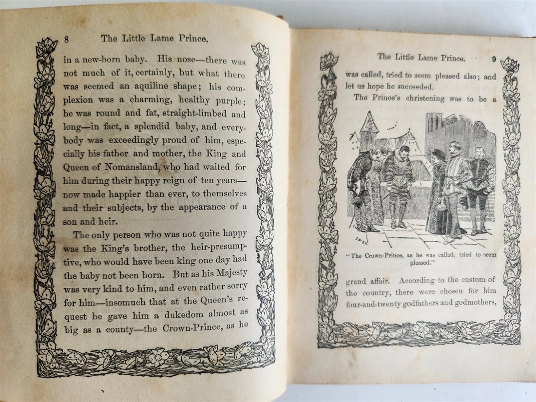 1915 LITTLE LAME PRINCE & his traveling cloak antique ILLUSTRATED CHILDRENS BOOK - 4