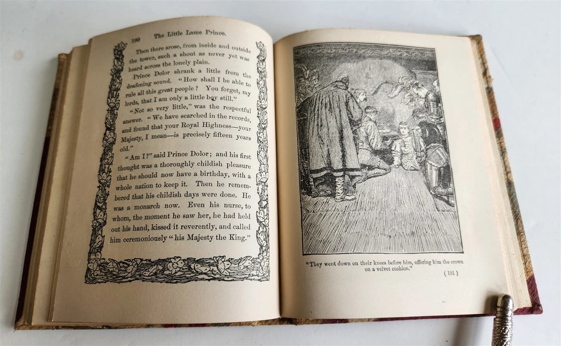 1915 LITTLE LAME PRINCE & his traveling cloak antique ILLUSTRATED CHILDRENS BOOK - 5