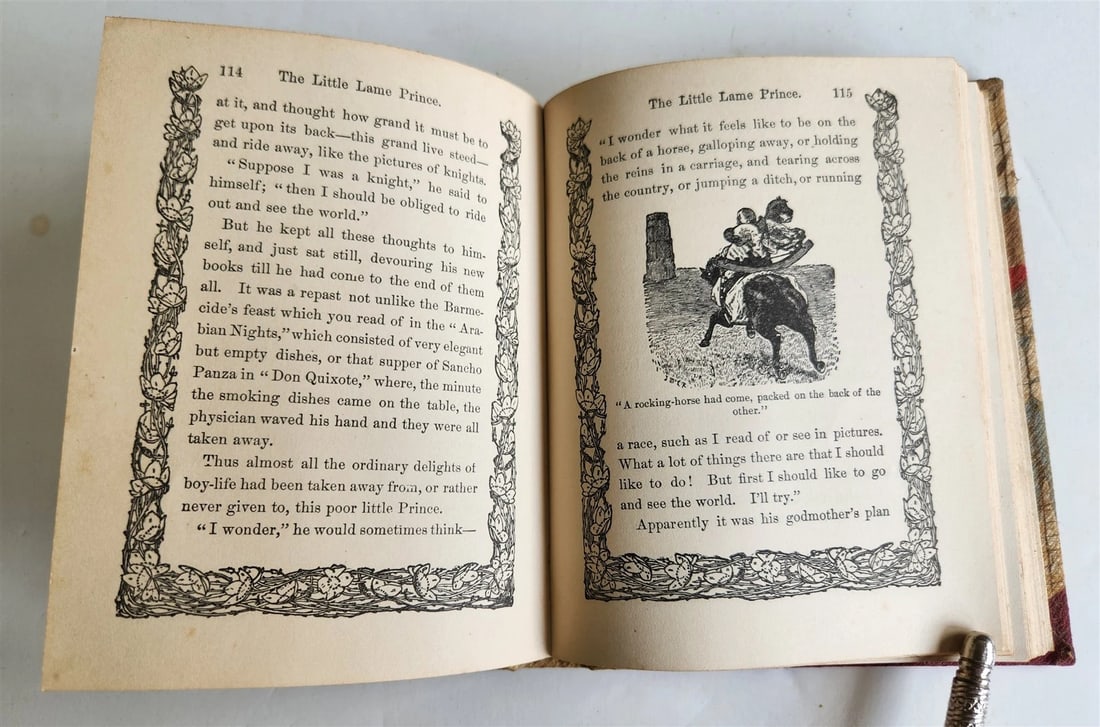 1915 LITTLE LAME PRINCE & his traveling cloak antique ILLUSTRATED CHILDRENS BOOK - 6