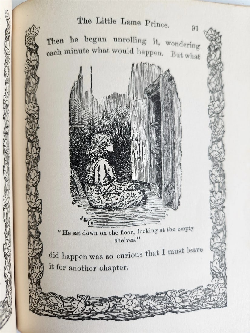 1915 LITTLE LAME PRINCE & his traveling cloak antique ILLUSTRATED CHILDRENS BOOK - 8