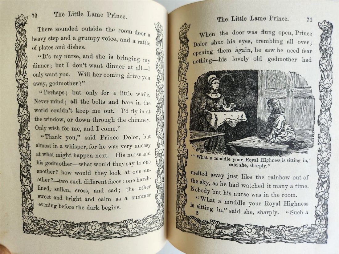 1915 LITTLE LAME PRINCE & his traveling cloak antique ILLUSTRATED CHILDRENS BOOK - 9