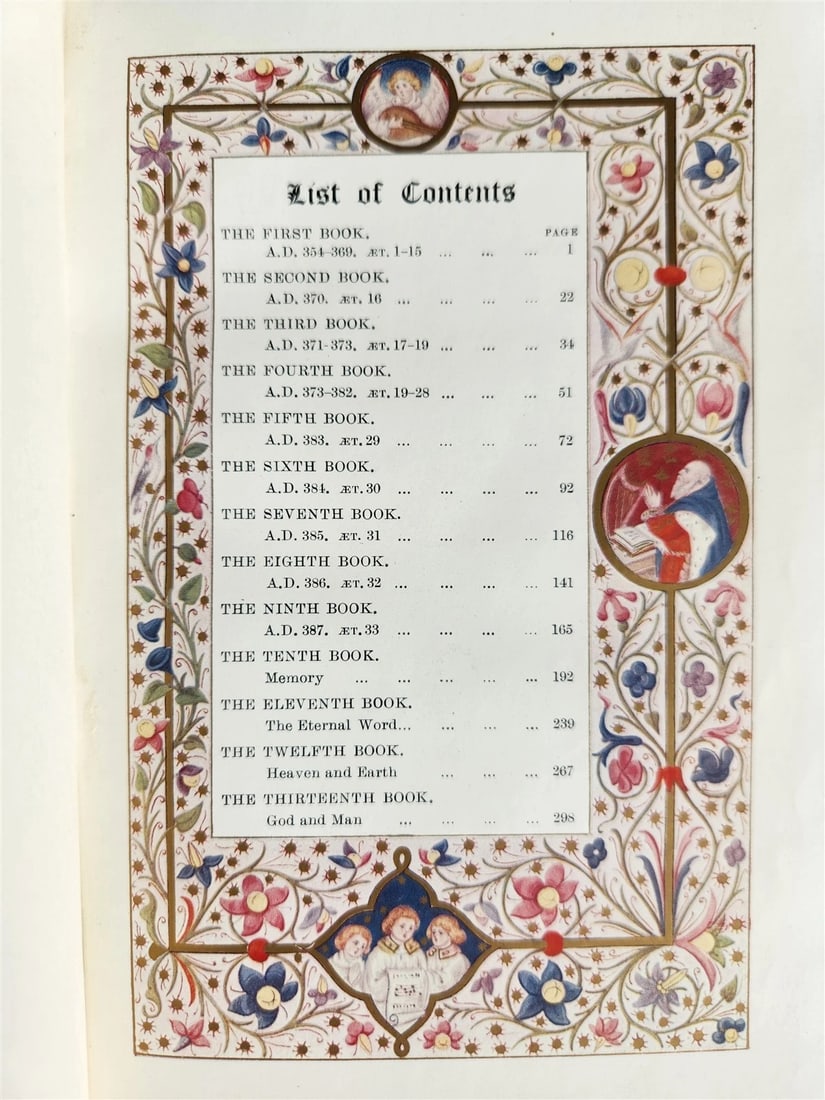 1909 THE CONFESSIONS of S. AUGUSTINE antique - 3