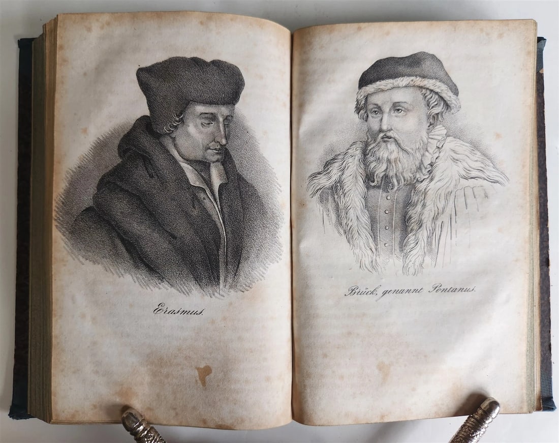 1838 GALLERY OF CHRISTIAN CHURCH REFORMERS in GERMAN antique 5 VOLS illustrated - 14
