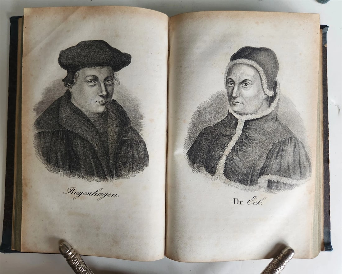 1838 GALLERY OF CHRISTIAN CHURCH REFORMERS in GERMAN antique 5 VOLS illustrated - 17
