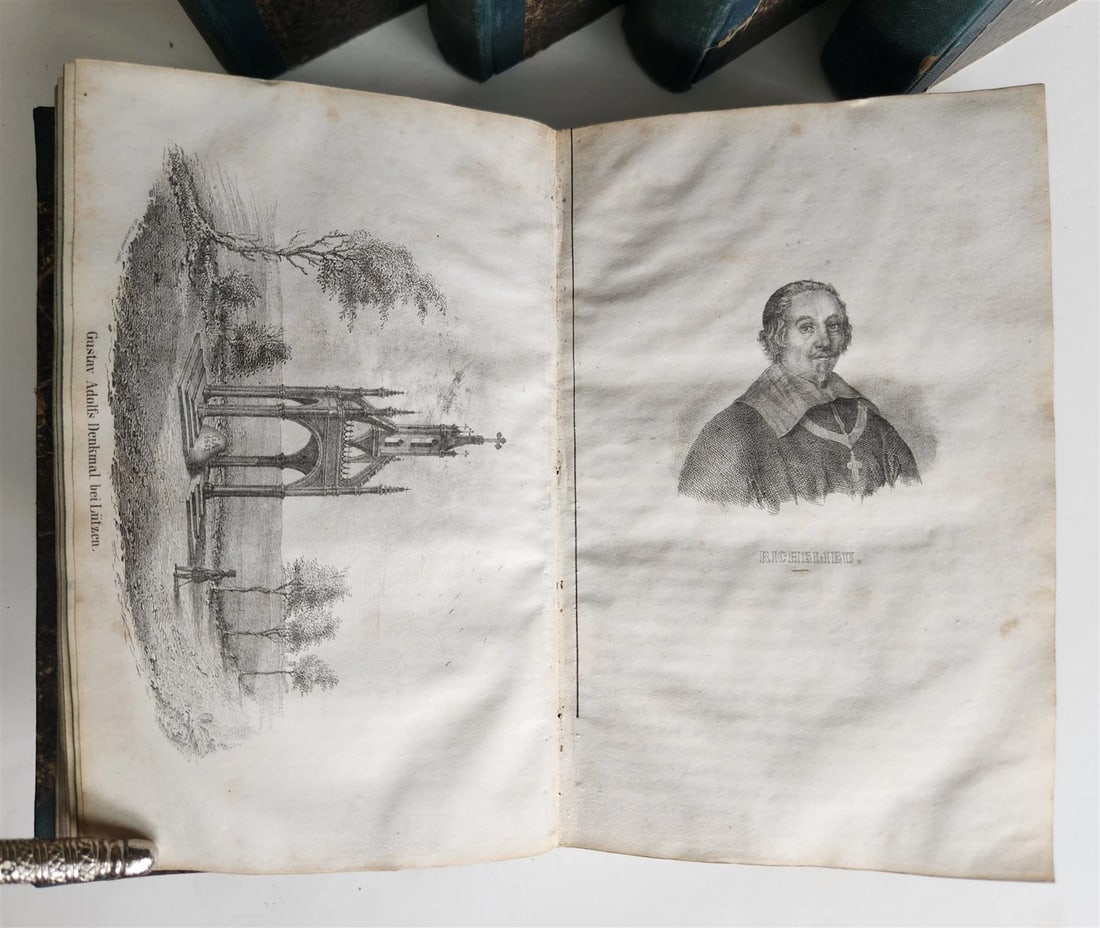 1838 GALLERY OF CHRISTIAN CHURCH REFORMERS in GERMAN antique 5 VOLS illustrated - 7