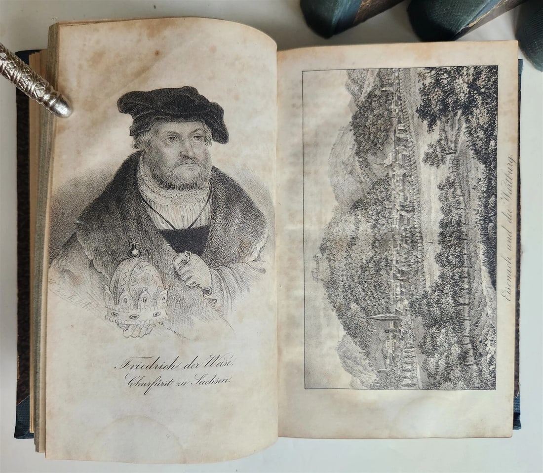 1838 GALLERY OF CHRISTIAN CHURCH REFORMERS in GERMAN antique 5 VOLS illustrated - 9