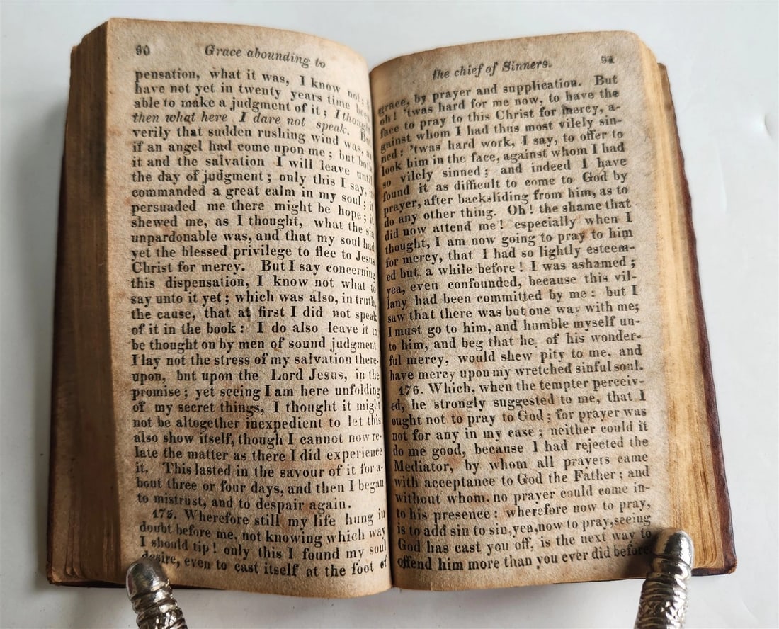 1814 FAITHFUL ACCOUNT of the LIFE of JOHN BUNYAN antique AMERICANA Exeter - 5