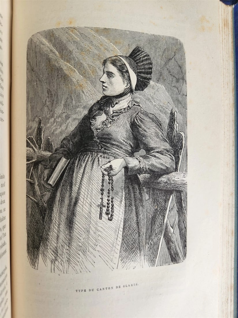 1883 PICTURESQUE SWITZERLAND antique ILLUSTRATED LA SUISSE PITTORESQUE - 10