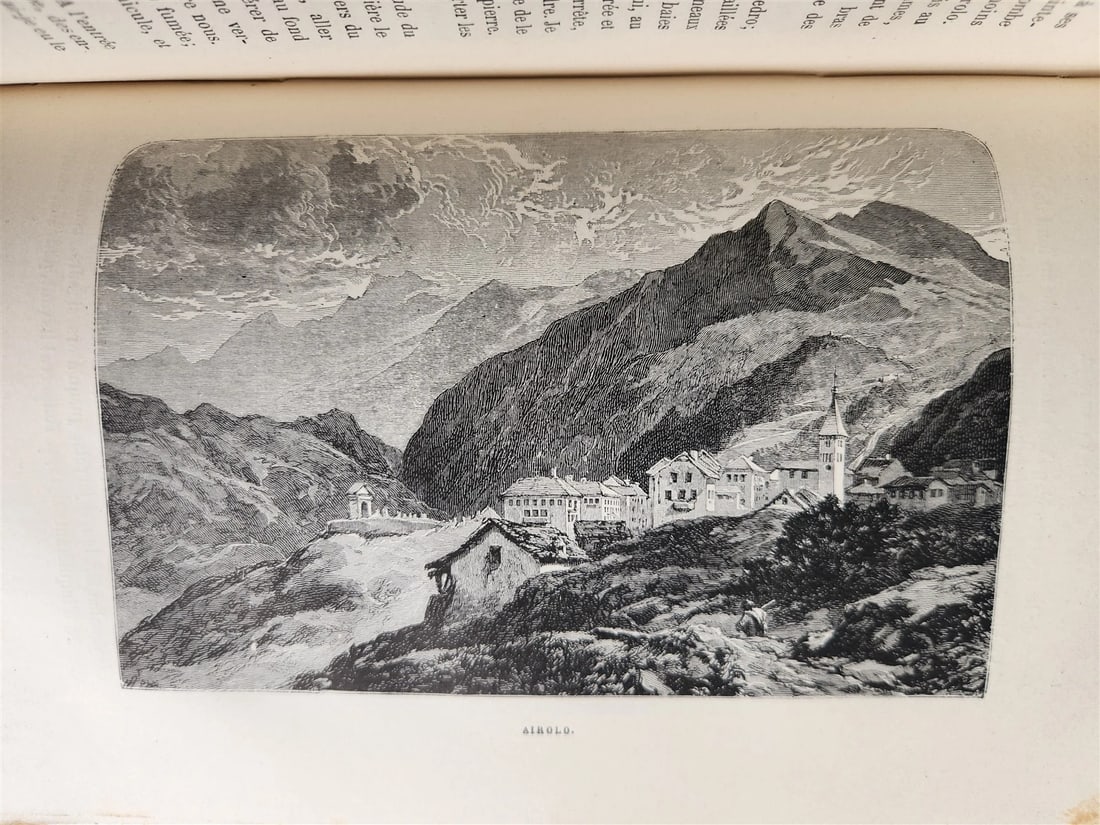 1883 PICTURESQUE SWITZERLAND antique ILLUSTRATED LA SUISSE PITTORESQUE - 14