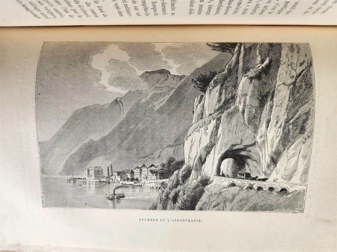1883 PICTURESQUE SWITZERLAND antique ILLUSTRATED LA SUISSE PITTORESQUE - 16