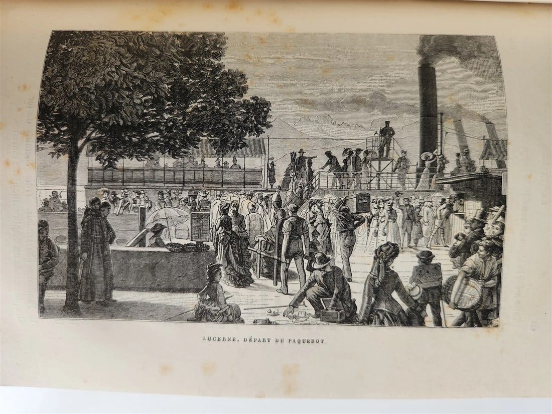 1883 PICTURESQUE SWITZERLAND antique ILLUSTRATED LA SUISSE PITTORESQUE - 18