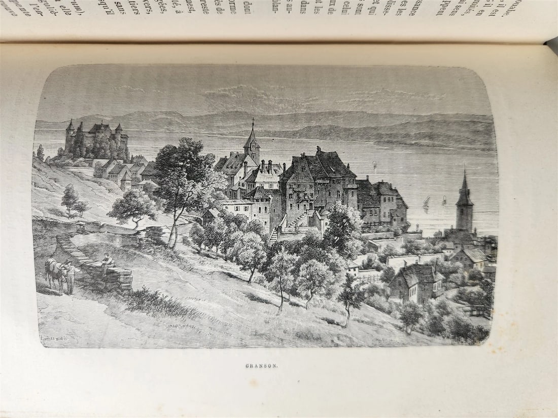 1883 PICTURESQUE SWITZERLAND antique ILLUSTRATED LA SUISSE PITTORESQUE - 3