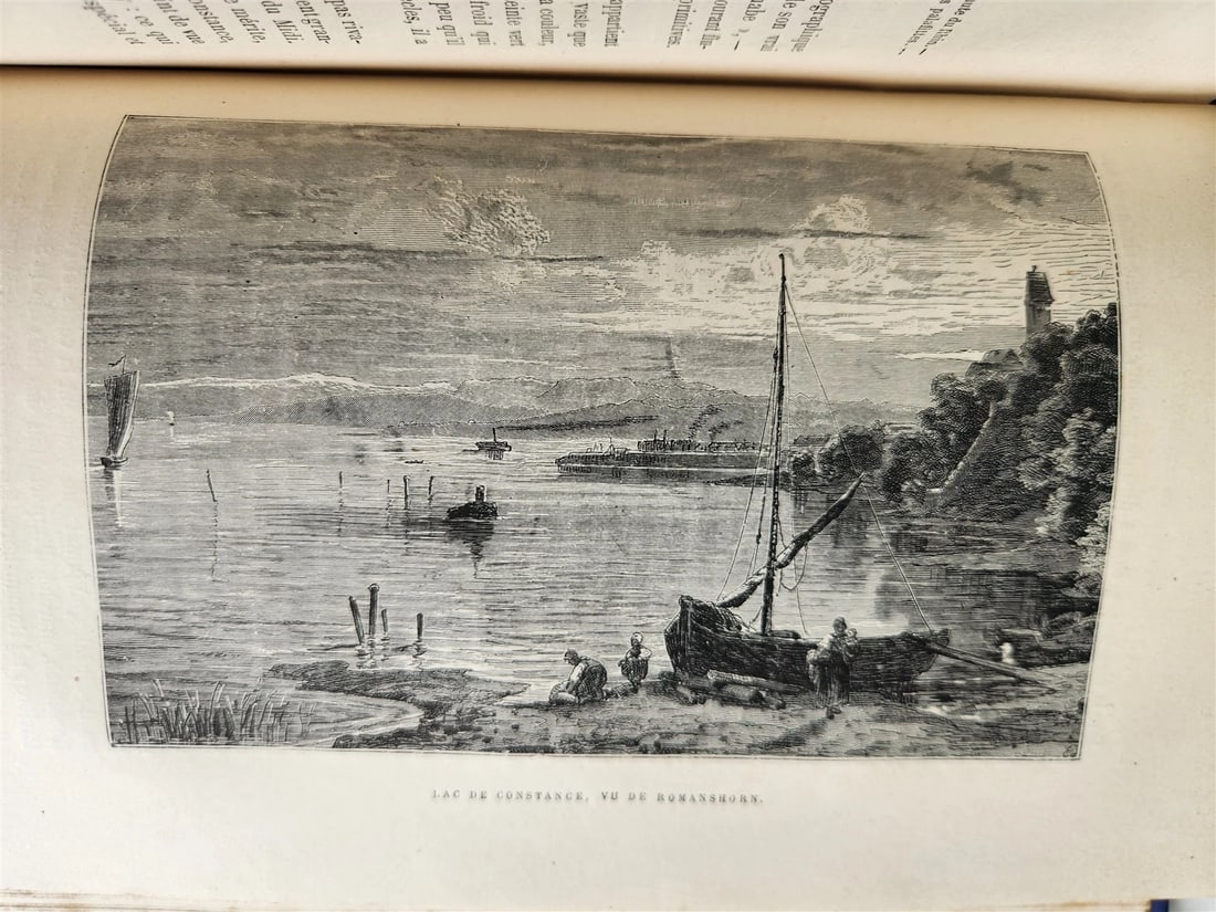 1883 PICTURESQUE SWITZERLAND antique ILLUSTRATED LA SUISSE PITTORESQUE - 8