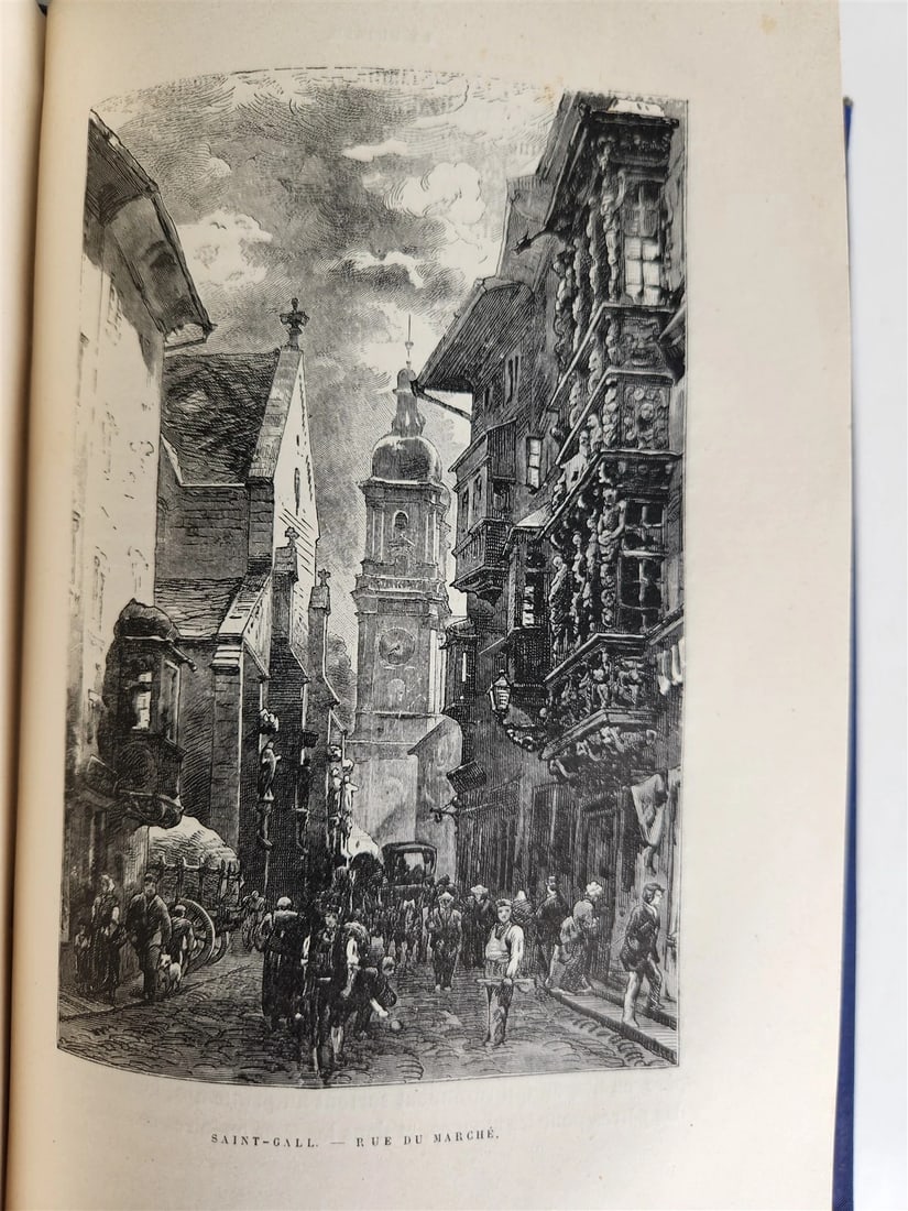 1883 PICTURESQUE SWITZERLAND antique ILLUSTRATED LA SUISSE PITTORESQUE - 9