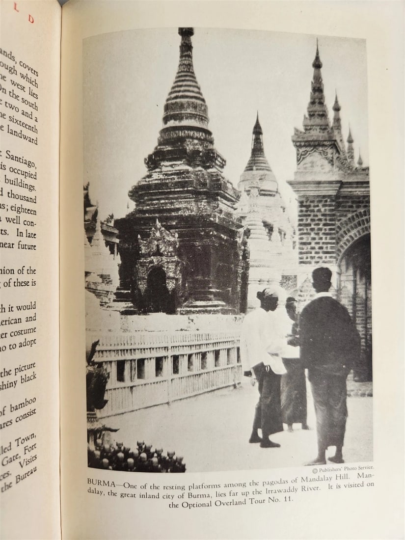 1929 AROUND THE WORLD in FRANCONIA antique Cunard Line promotion - 9