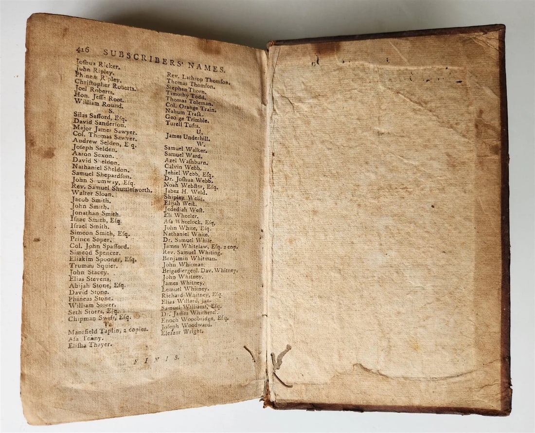 1794 THE NATURAL AND CIVIL HISTORY OF VERMONT antique AMERICANA - 8