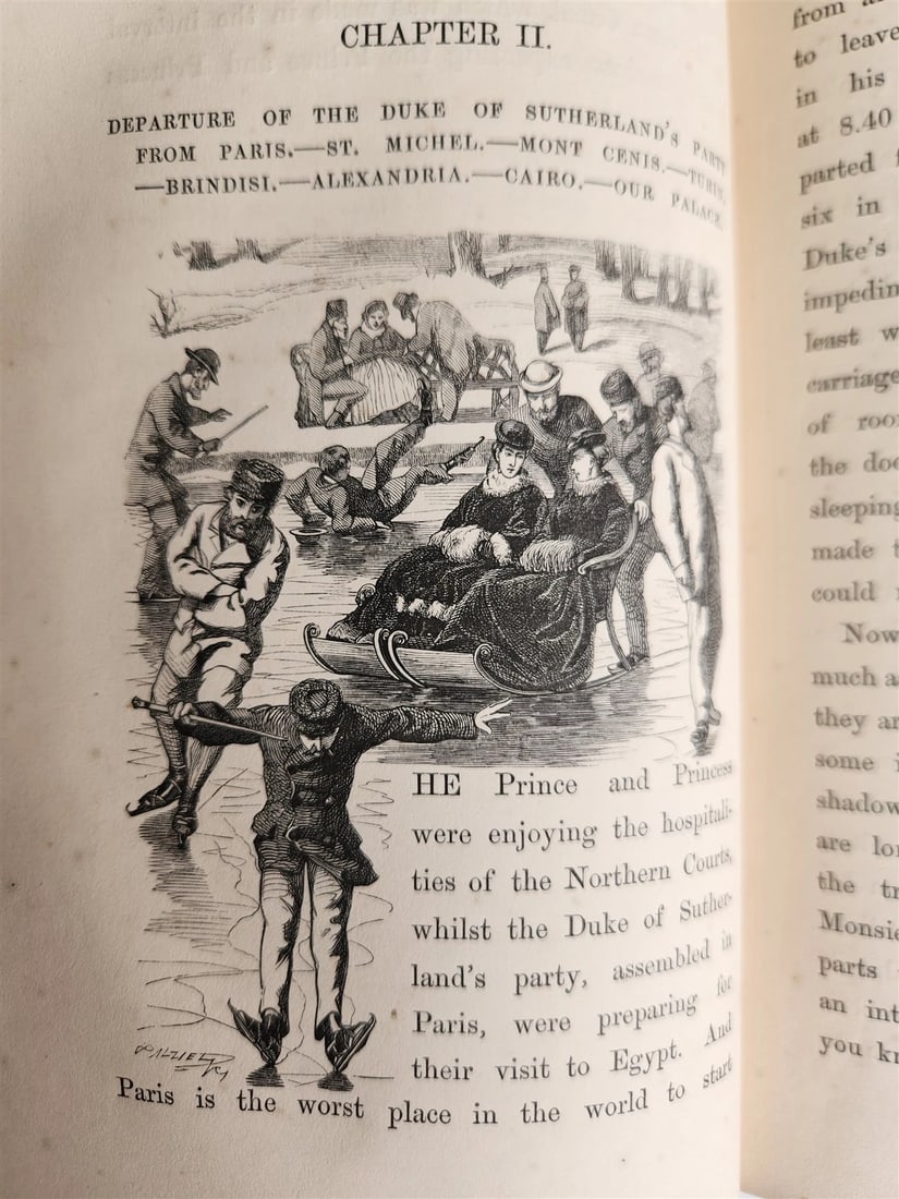 1869 diary in East during tour of Prince & Princess of Wales antique ILLUSTRATED - 5