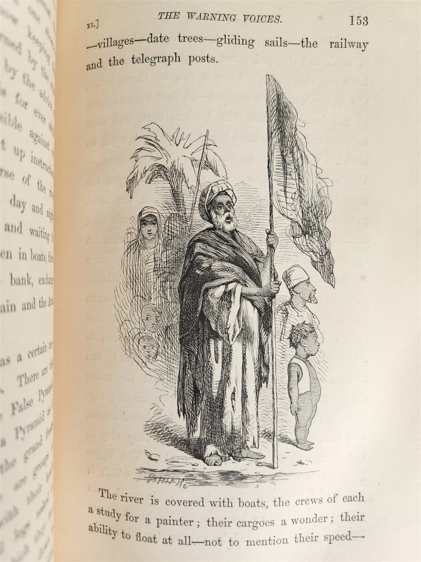 1869 diary in East during tour of Prince & Princess of Wales antique ILLUSTRATED - 6